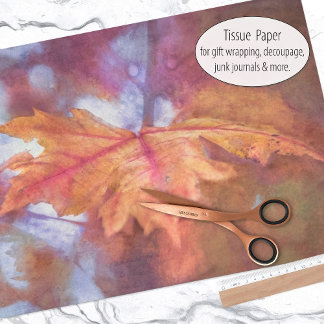 Papier Mousseline Les beaux-arts Feuille d'érable à l'automne