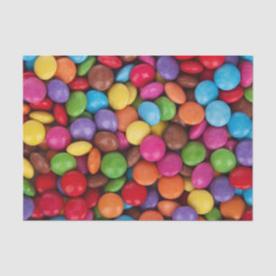 Papier Mousseline Les bonbons colorés au chocolat