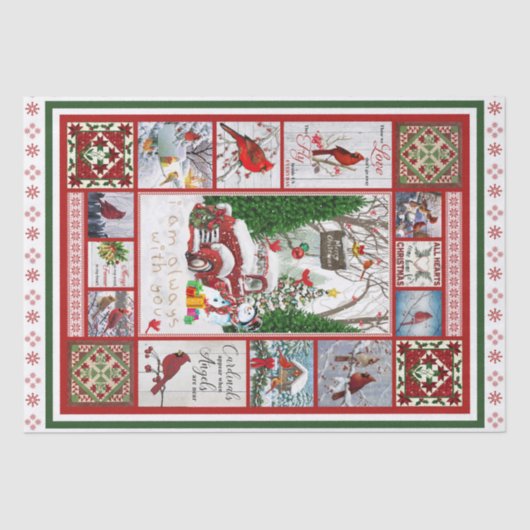 Papier Mousseline Les Cardinaux Apparaissent Quand Les Anges Sont Pr (Recto)