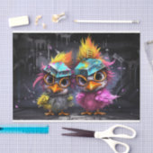 Papier Mousseline Les chats comme soeurs troyennes (Artisanat)