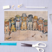 Papier Mousseline Les chats fumeurs de Louis Wain (Artisanat)
