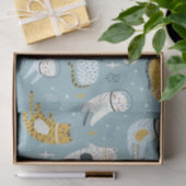 Papier Mousseline Les chats mignons dans l'espace idiot conviennent  (Cadeau)