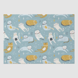 Papier Mousseline Les chats mignons dans l'espace idiot conviennent 