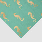 Papier Mousseline Les chevaux de mer d'or sur la page de découpage T (Détail)