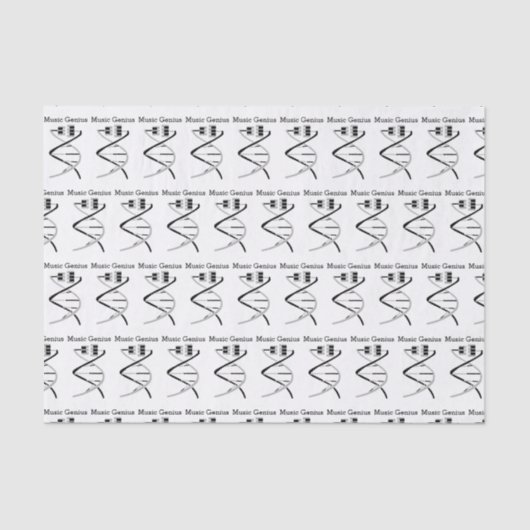 Papier Mousseline Les clés de l'ADN du gène de la musique (Recto)