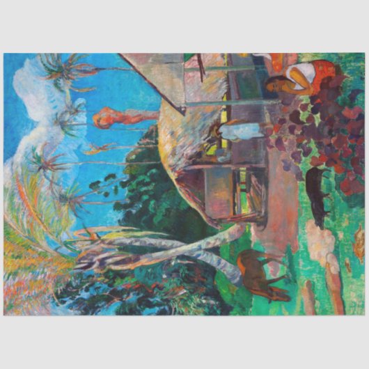 Papier Mousseline Les Cochons Noirs, Gauguin (Recto)