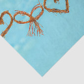 Papier Mousseline Les Coeurs de Saint-Valentin adorent le découpage  (Détail)