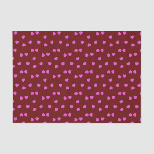 Papier Mousseline Les coeurs de Valentine sautinent (Recto)