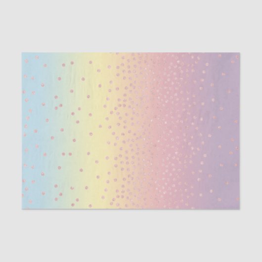 Papier Mousseline Les confettis roses élégants de parties (Recto)