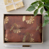 Papier Mousseline Les dindes d'automne sur la page de découpage oran (Cadeau)