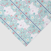 Papier Mousseline Les éléphants blancs à la parade (Détail)