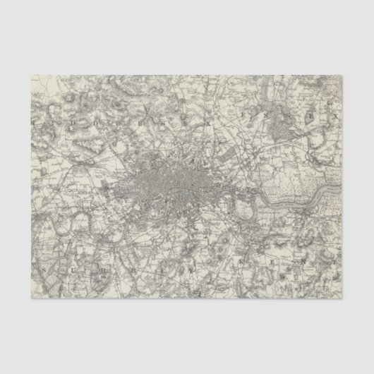 Papier Mousseline Les environs de Londres (Recto)