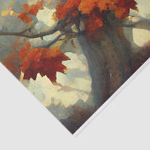 Papier Mousseline Les érables en peinture d'automne (Détail)