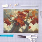 Papier Mousseline Les érables en peinture d'automne (Artisanat)