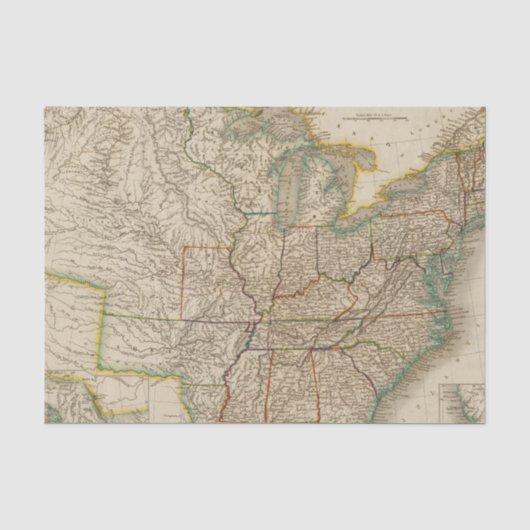 Papier Mousseline Les Etats-Unis 12 (Recto)
