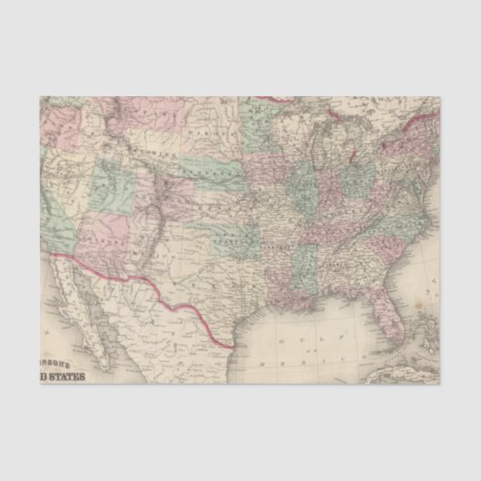 Papier Mousseline Les Etats-Unis 4 (Recto)