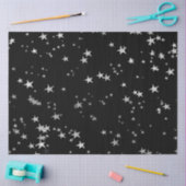 Papier Mousseline Les étoiles noires d'argent (Artisanat)