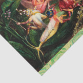 Papier Mousseline LES FAIRIES FAVORIENT OISEAUX ENCHTonnés Bois (Détail)