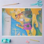 Papier Mousseline Les femmes dans le puits, Signac (Artisanat)