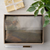 Papier Mousseline Les fermiers se reposent dans un champ avec des ch (Cadeau)