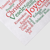 Papier Mousseline Les Fêtes De Noël Dans Le Monde Entier (Détail)