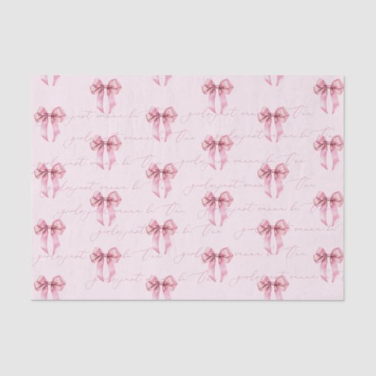 Papier Mousseline Les filles veulent juste être un garçon rose (Recto)