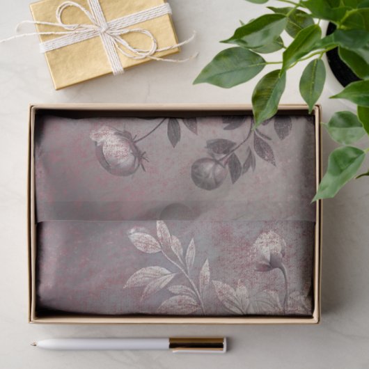 Papier Mousseline Les fleurs baroques (Cadeau)