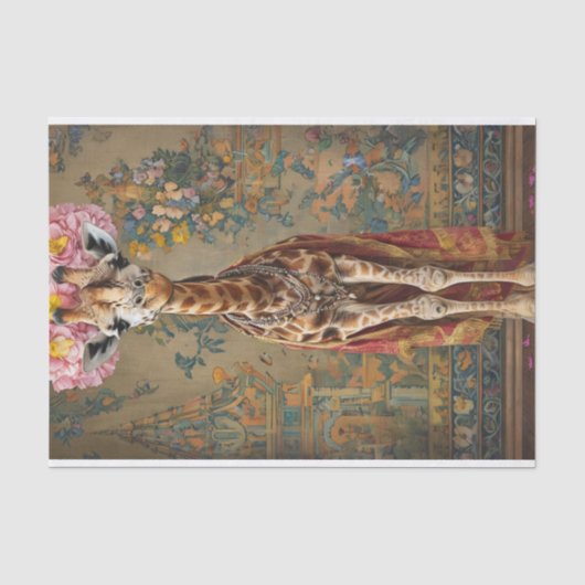 Papier Mousseline Les fleurs de girafe (Recto)