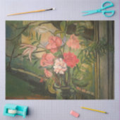 Papier Mousseline Les fleurs de Suzanne Valadon devant une fenêtre (Artisanat)