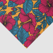 Papier Mousseline Les fleurs d'Hibiscus (Détail)