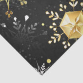Papier Mousseline Les flocons dorés de Noël sur l'Arrière - plan noi (Détail)