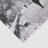 Papier Mousseline Les gens dans le parc pendant la journée d'hiver (Détail)