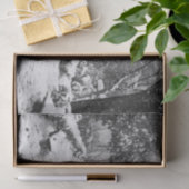 Papier Mousseline Les gens dans le parc pendant la journée d'hiver (Cadeau)