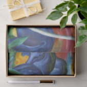 Papier Mousseline Les grands chevaux bleus par Franz Marc Tissue Pap (Cadeau)