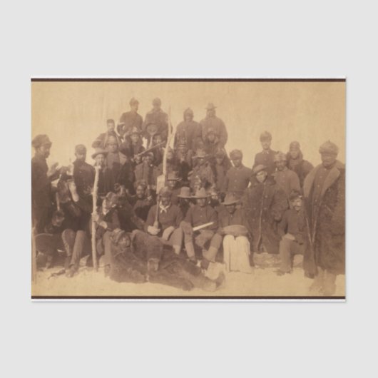 Papier Mousseline Les guerriers du buffle : la cavalerie noire améri (Recto)