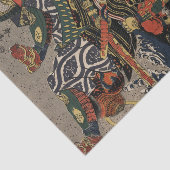 Papier Mousseline Les guerriers samouraïs Tadanori et Noritsune (Détail)