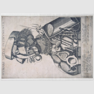 Papier Mousseline Les instruments de subsistance humaine, Arcimboldo
