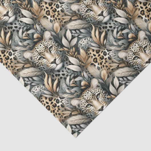 Papier Mousseline Les léopards sauvages (Détail)