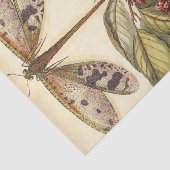 Papier Mousseline Les libellules aux Feuilles et aux fruits (Détail)