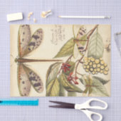 Papier Mousseline Les libellules aux Feuilles et aux fruits (Artisanat)