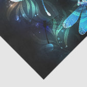 Papier Mousseline Les libellules du lac (Détail)