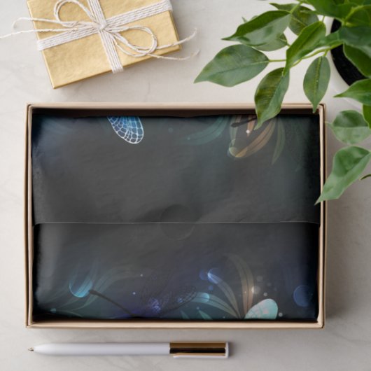 Papier Mousseline Les libellules du lac (Cadeau)