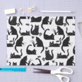 Papier Mousseline Les mauvais chats frappent des trucs sur (Artisanat)