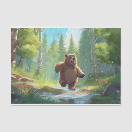 Papier Mousseline Les mignons enfants Decoupage portent des amoureux (Recto)