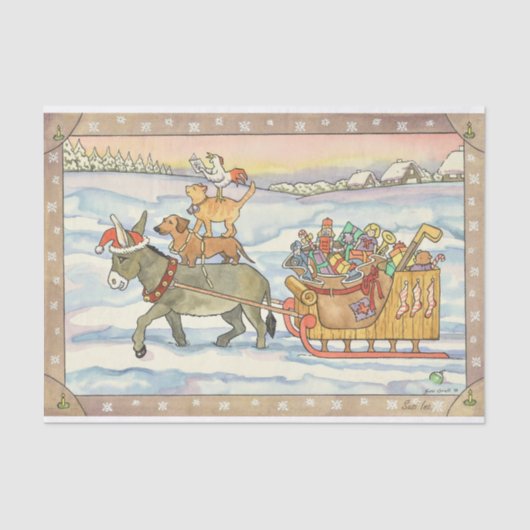 Papier Mousseline Les musiciens de ville de Brême (Recto)