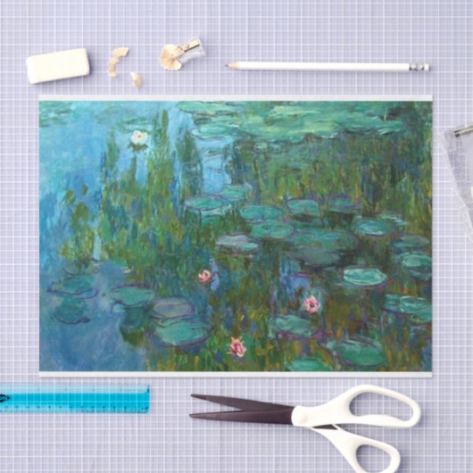 Papier Mousseline Les nymphéas de Claude Monet (Artisanat)