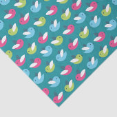 Papier Mousseline Les oiseaux modèlent le bleu (Détail)