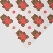 Papier Mousseline Les ours d'amour (Détail)