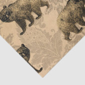 Papier Mousseline Les ours sur la page de découpage Brown (Détail)