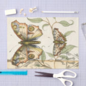 Papier Mousseline Les papillons Tandem sur les Feuilles verts (Artisanat)